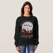 Sweatshirt Be Nice To The Sanitation Engineer Santa Is Watchi (Devant entier)