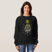 Sweatshirt Be The Light Lightbulb Bible Verse Matthew 514 (Devant entier)