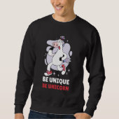 Sweatshirt Be Unique Be Unicorn 3 (Devant)