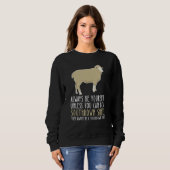 Sweatshirt Be Yourself Always And Be A Southdown Sheep (Devant entier)