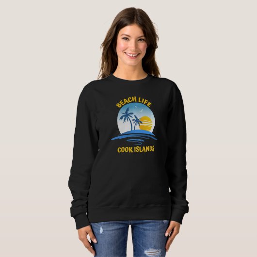 Sweatshirt Beach Life Cuba (Devant entier)