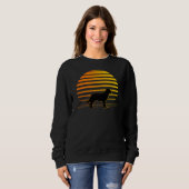 Sweatshirt Beach Sunset Et Labrador Retriever (Devant entier)