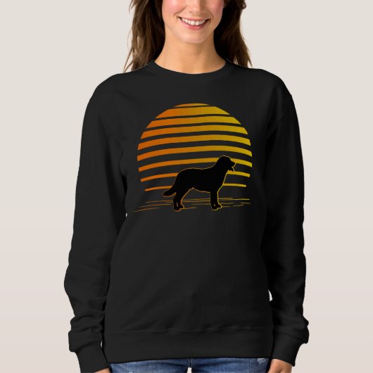 Sweatshirt Beach Sunset Et Labrador Retriever (Devant)