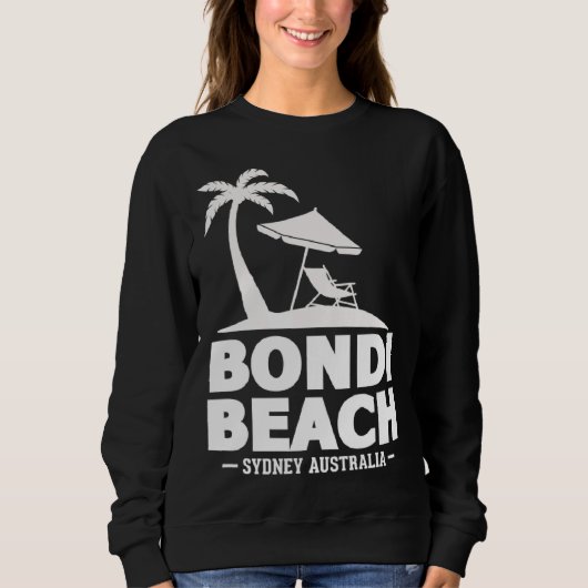 Sweatshirt Beach Sydney Australia Summer Vacation Palm Trees (Devant)