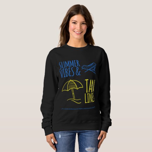 Sweatshirt Beach Umbrella Vacation  Sand Tees (Devant entier)