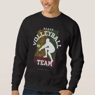 Sweatshirt Beach Volleyball Guinée Bissau Drapeau Love Volley
