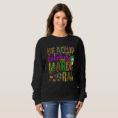 Sweatshirt Bead Up Its Mardi Gras Fat Tuesday New Orleans Cos (Devant entier)