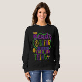 Sweatshirt Beads & Bling It's a Mardi Gras Thing Cool (Devant entier)