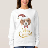 Sweatshirt beagle de Noël (Devant)