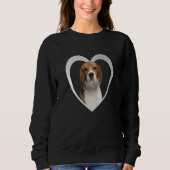 Sweatshirt Beagle Dog Heart Beagle (Devant)