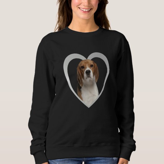 Sweatshirt Beagle Dog Heart Beagle (Devant)