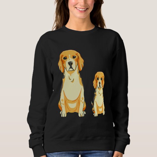 Sweatshirt Beagle Dog Mama Puppy Hunting Dog (Devant)