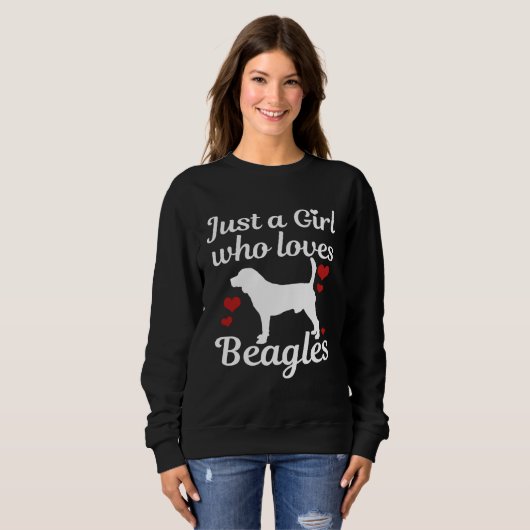 Sweatshirt Beagle dog saying (Devant entier)