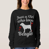 Sweatshirt Beagle dog saying (Devant)