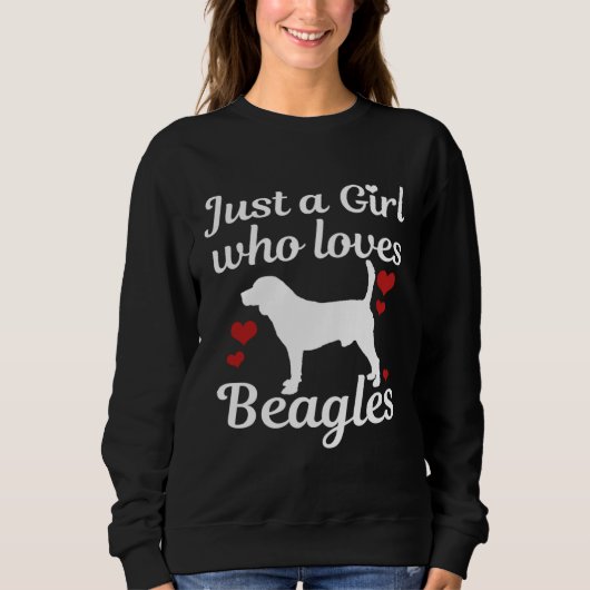 Sweatshirt Beagle dog saying (Devant)