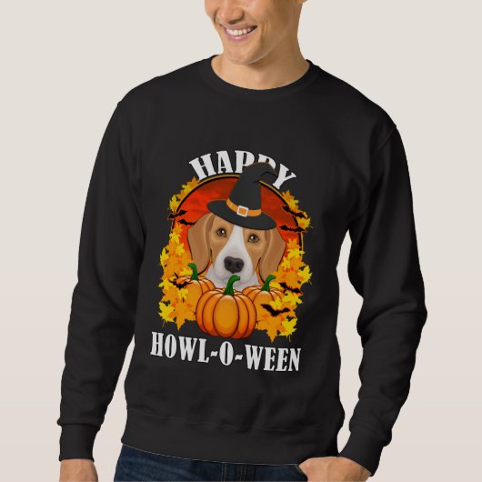 Sweatshirt Beagle Halloween  For Dog  Men Women Kids (Devant)