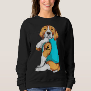 Sweatshirt Beagle I Love Maman Vêtements, Chien Maman Dons FE