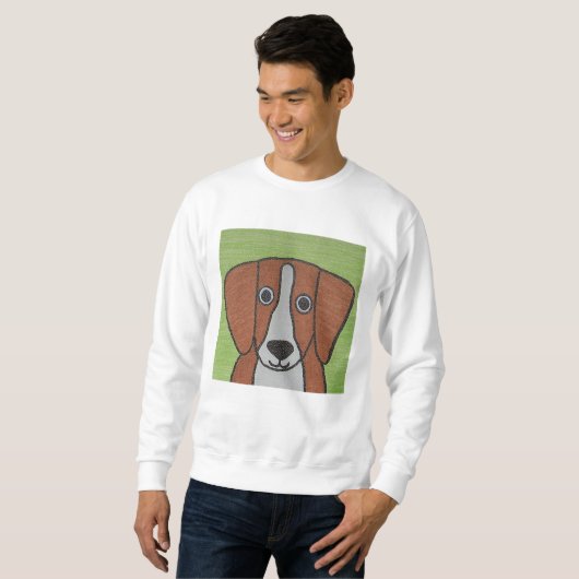 Sweatshirt Beagle mignon (Devant entier)