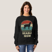 Sweatshirt Beagle Mom Dog Women Beagle Mama (Devant entier)