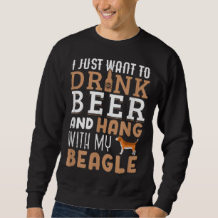 Sweatshirt Beagle Papa Drôle Fête des pères Amoureux des chie