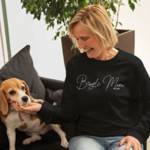 Sweatshirt Beagle personnalisé mignon Maman Dog Mama Sweatshi