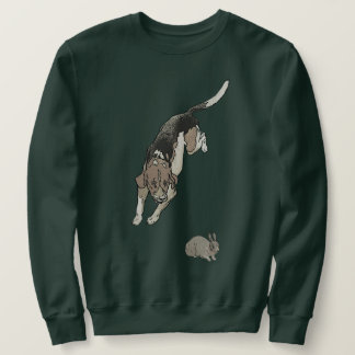 Sweatshirt Beagle pourchasser le lapin