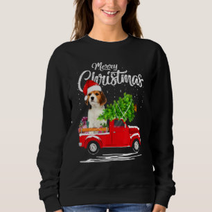 Sweatshirt Beagle Ride Camion rouge Pajama de Noël