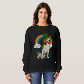 Sweatshirt Beagle St Patricks Day Leprechaun (Devant entier)