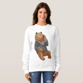 Sweatshirt Bear as Secretary with Phone (Devant entier)