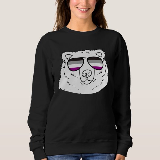 Sweatshirt Bear Asexual Sunglases (Devant)