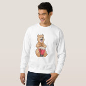 Sweatshirt Bear at Music with Drum (Devant entier)