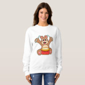 Sweatshirt Bear at Music with Drum (Devant entier)