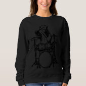Sweatshirt Bear Drumming Drummers Percussionists Musician (Devant)