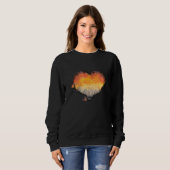 Sweatshirt Bear heart community graphic with colourful waterc (Devant entier)