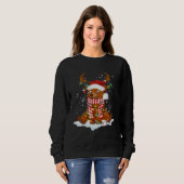 Sweatshirt Bear Reindeer Santa Noel Costume Dancing On Snow M (Devant entier)