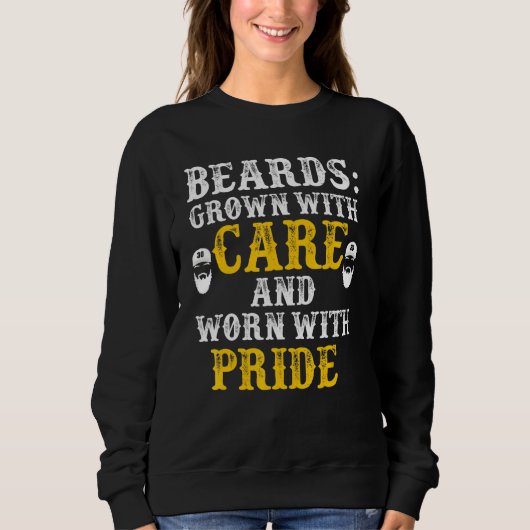 Sweatshirt Beard Dit Pour Hommes Humour Mème Citation Beard (Devant)