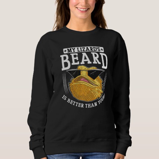 Sweatshirt Bearded Dragon Bearded Lizard Cool Lizard Dragon (Devant)