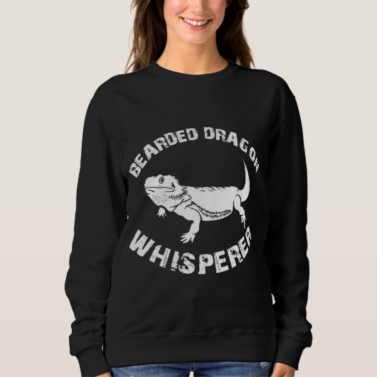 Sweatshirt Bearded Dragon Reptile Whisperer Apparel (Devant)