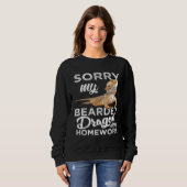 Sweatshirt Bearded Dragon S Bearded Dragon Ate My Homework (Devant entier)