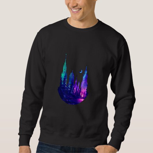 Sweatshirt Beau château de bois Galaxy (Devant)