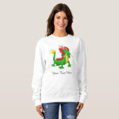Sweatshirt Beau Dragon Azur Chinois (Devant entier)