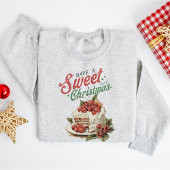 Sweatshirt Beau gâteau sucré Vintage Noël