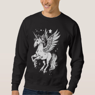 Sweatshirt Beau Pegase Cheval ailé Mythique grec Crea
