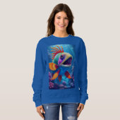 Sweatshirt Beau poisson tropical (Devant entier)