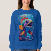 Sweatshirt Beau poisson tropical (Devant)
