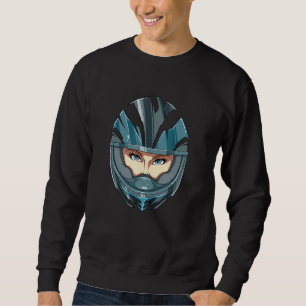 Sweatshirt Beau Vélo Avec Casque Pour Un Motocycliste
