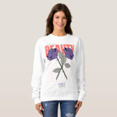 Sweatshirt Beauté World Shirt - Rose gothique Design esthétiq (Devant entier)