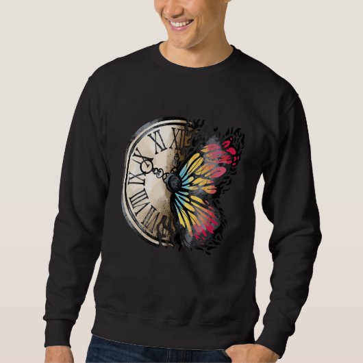 Sweatshirt Beautiful Butterfly Time Mothers Day Graphic (Devant)