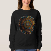 Sweatshirt Beautiful Geometric Dot Mandala (Devant)