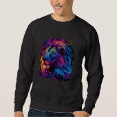 Sweatshirt Beautiful Lion Head (Devant)